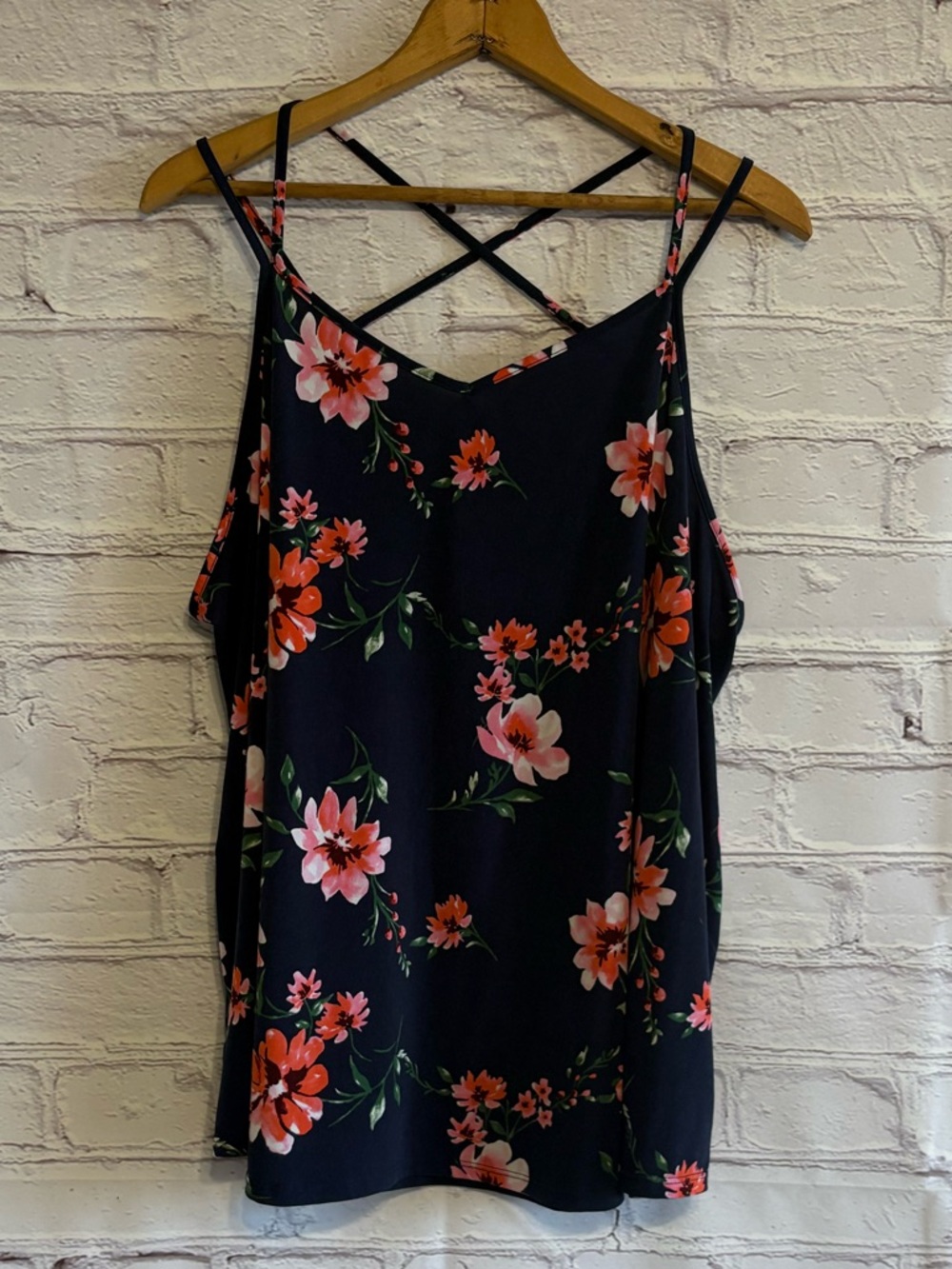 Market & Spruce Floral Crisscross Cami